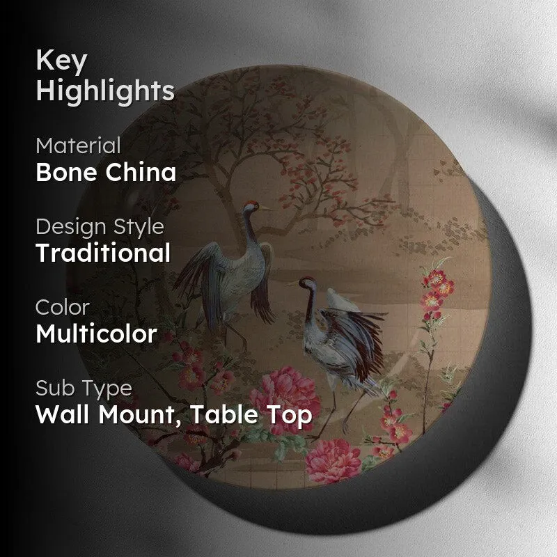 Japanese Cranes Wall Plate media 2
