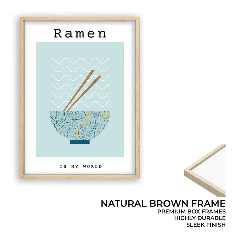 RamenBlue Archival Canvas Wall Art - Brown media 9