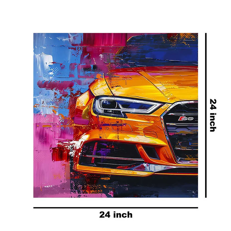 Vintage Car Wall Painting media 8
