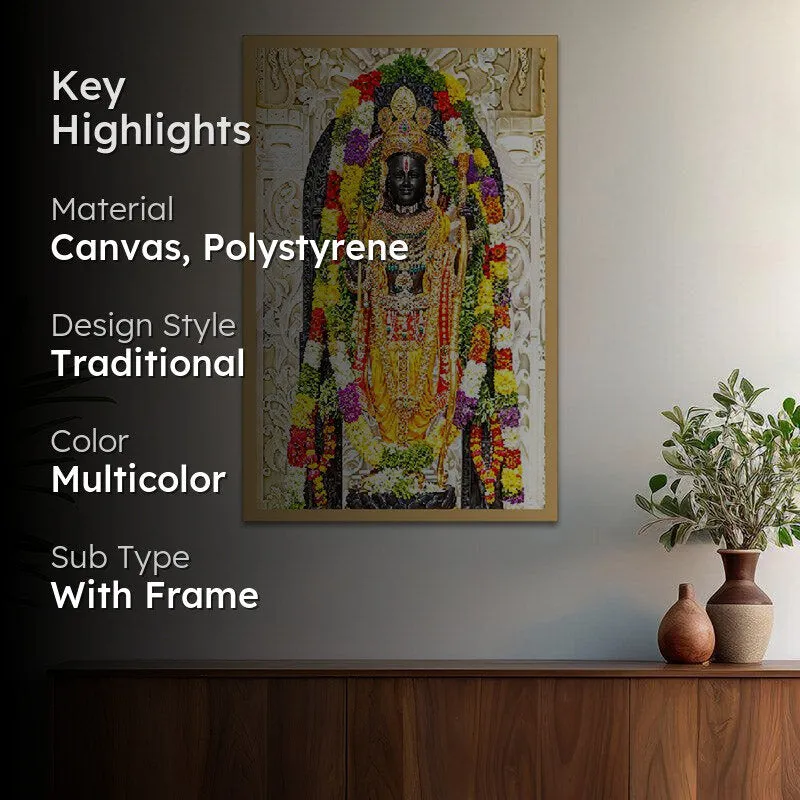 Tirupati Deva Canvas Wall Painting With Frame media 2