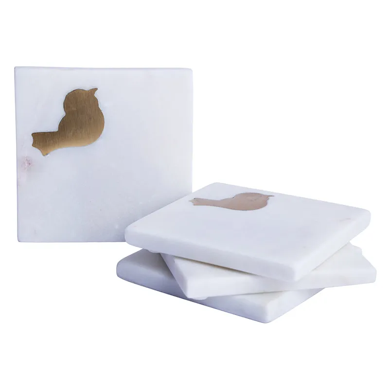 Corsica Bird Marble Coaster - Set Of Four media 3