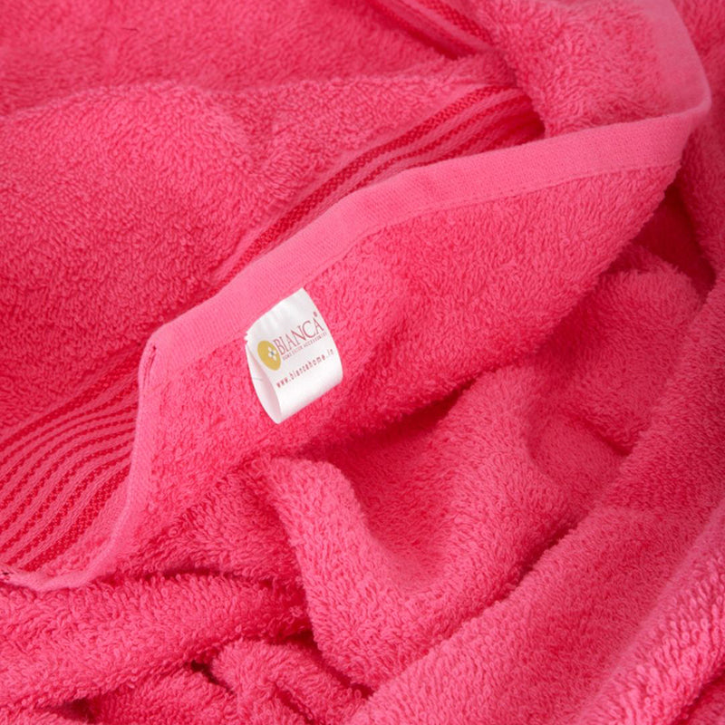 Nuage Cotton Bath Towel (Yellow & Red) - Set Of Two media 5