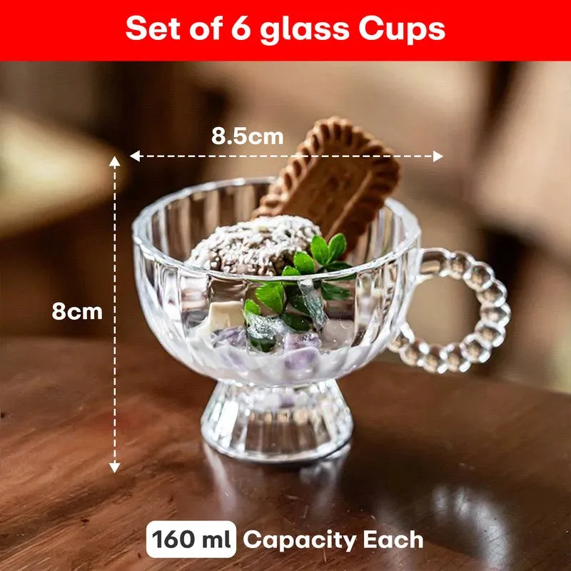 Rioware CrystalTreat Glass Dessert Bowl (160 mL Each) - Set Of Six media 10
