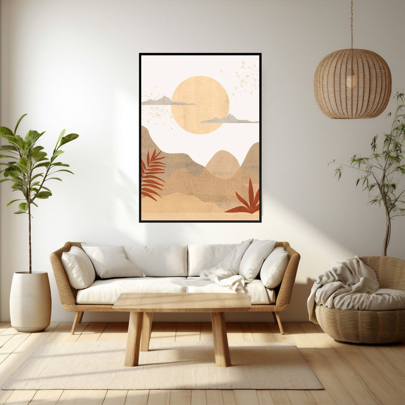 Dawn Archival Canvas Wall Art - Black Frame media 3