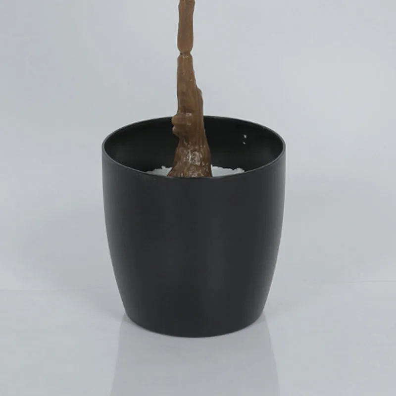 Ereba Artificial Banana Plant With Black Plastic Pot - 2.5 Feet media 4