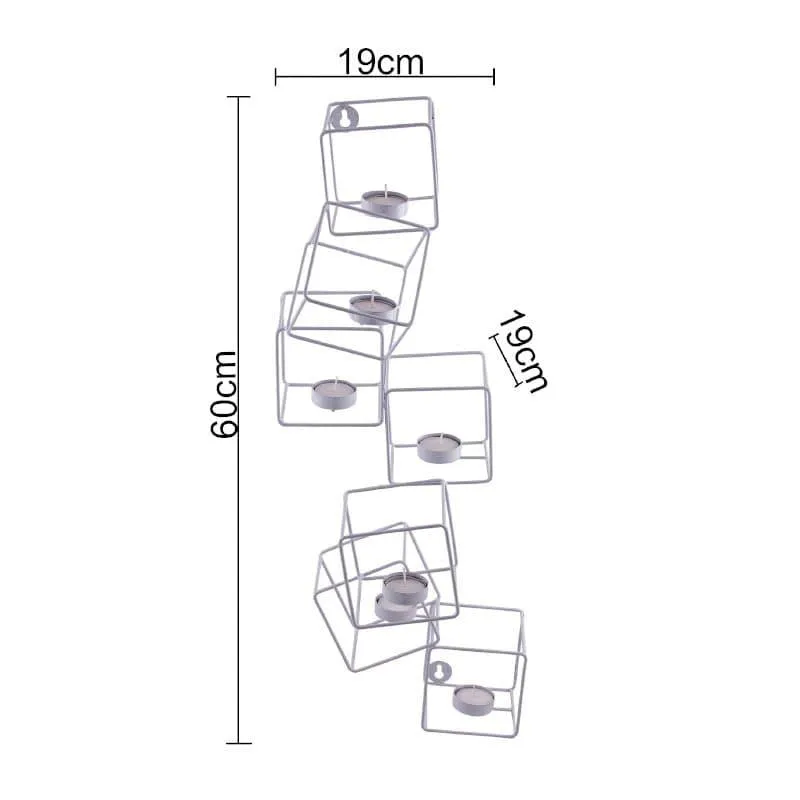 Cubix Candle Holder - White media 3