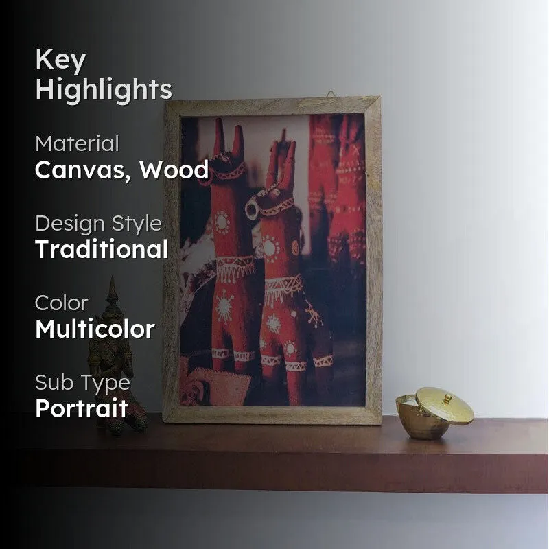 Bakura Terracotta Canvas Painting media 2