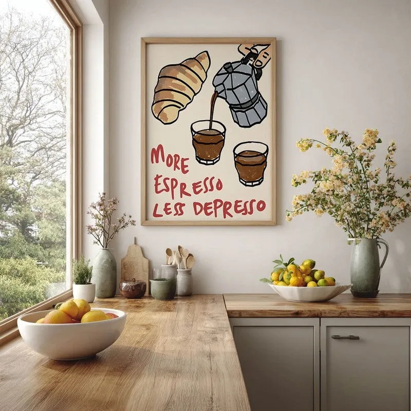Coffee Craft Archival Canvas Wall Art - Brown media 6