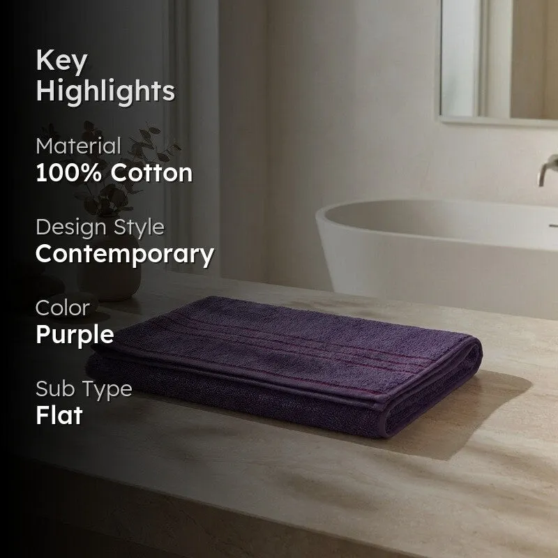 Monte Carlo Clean Wrap Pure Cotton Bath Towel - Purple media 2