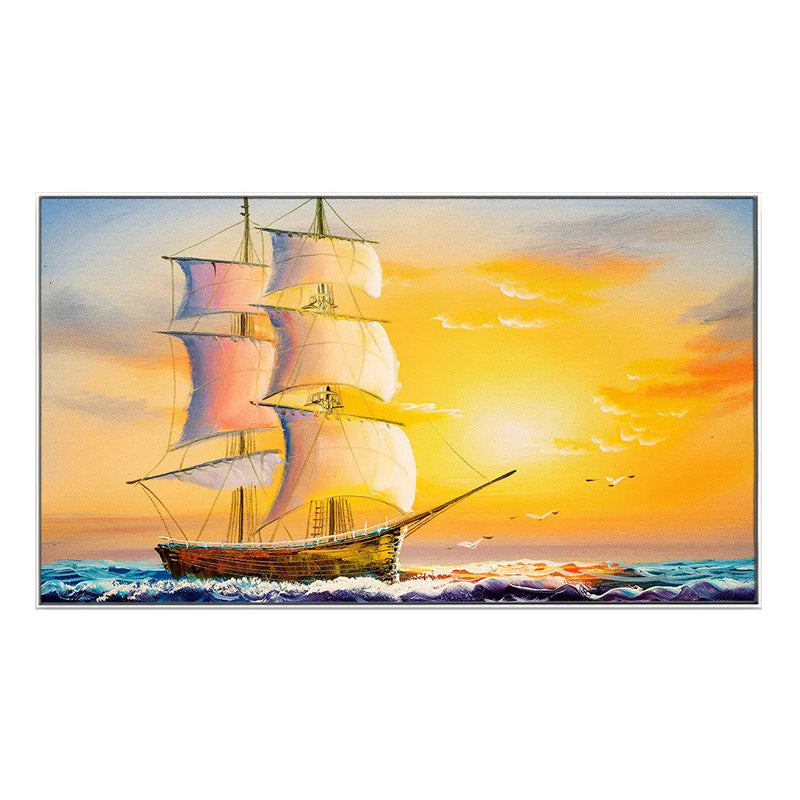 Sunset Sails Canvas Wall Painting media 3