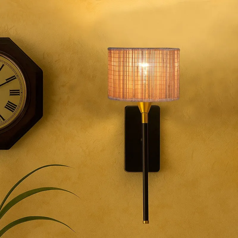 Elvina Bamboo & Metal Wall Lamp media 4