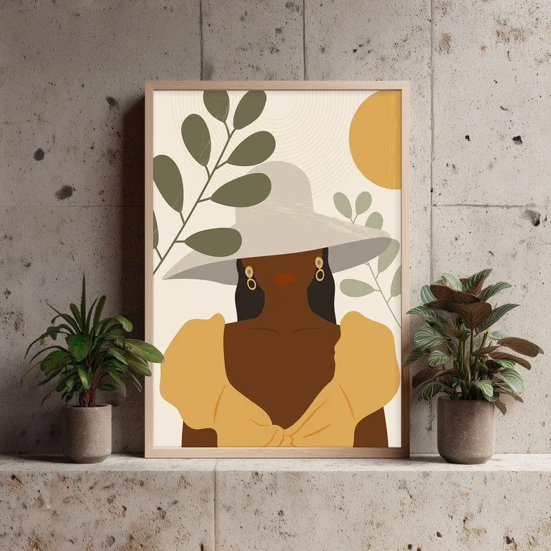 Unbreakable Bloom Archival Canvas Wall Art - Natural Brown Frame media 4