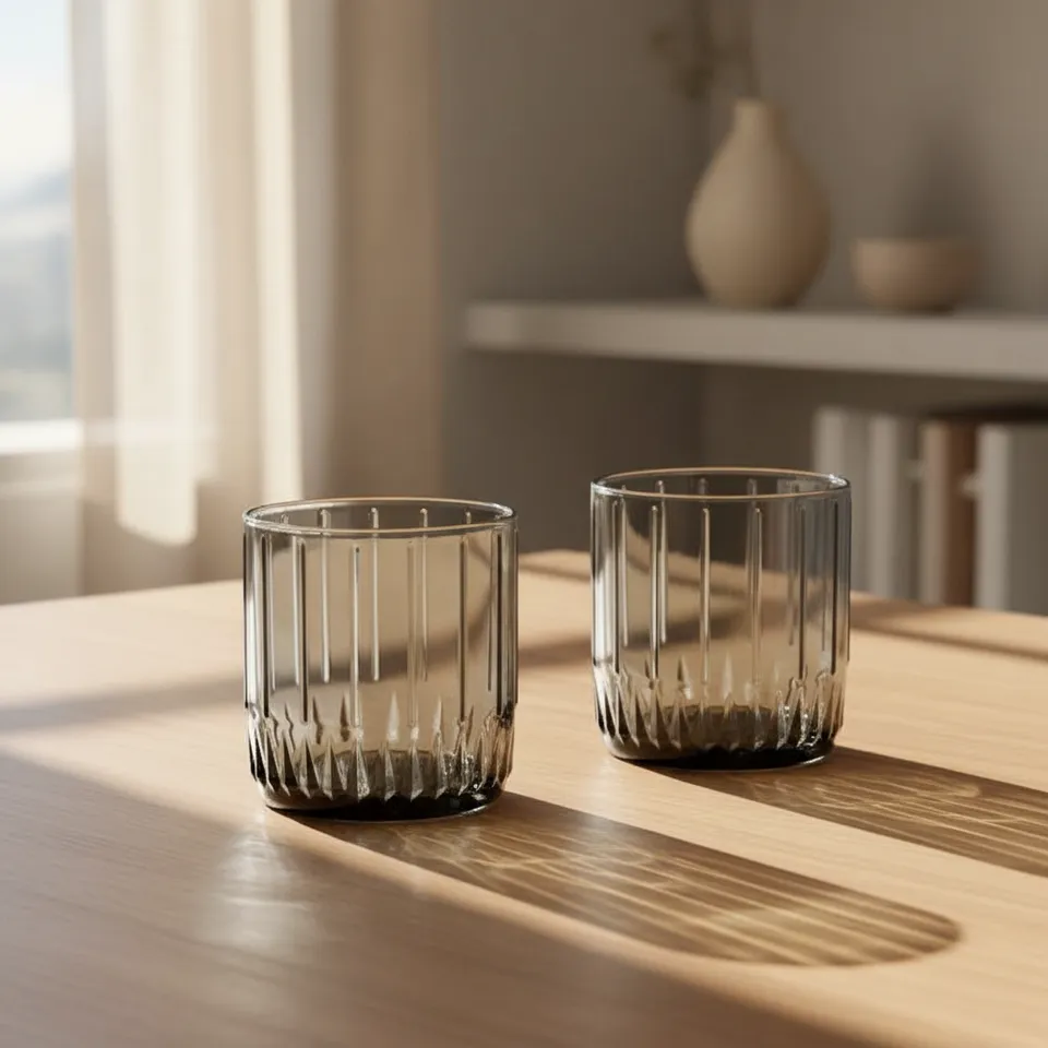 Pasabahce Friscot Black Glass Tumbler (265 ML) - Set Of Six media 1