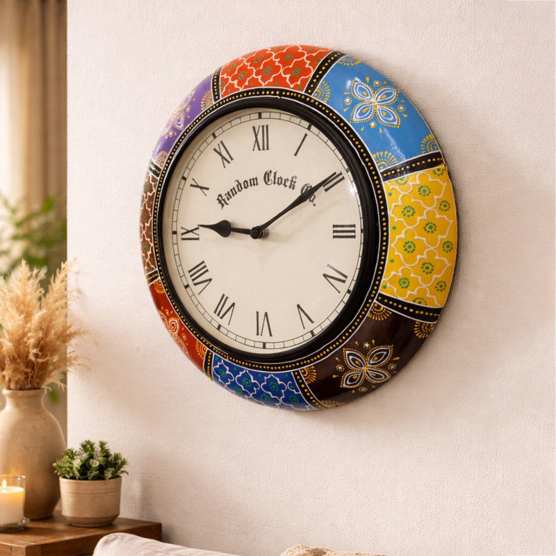 Novara Brass Analog Wall Clock