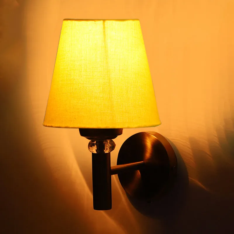 Aquilla Steel & Cotton Wall Lamp - Yellow media 5