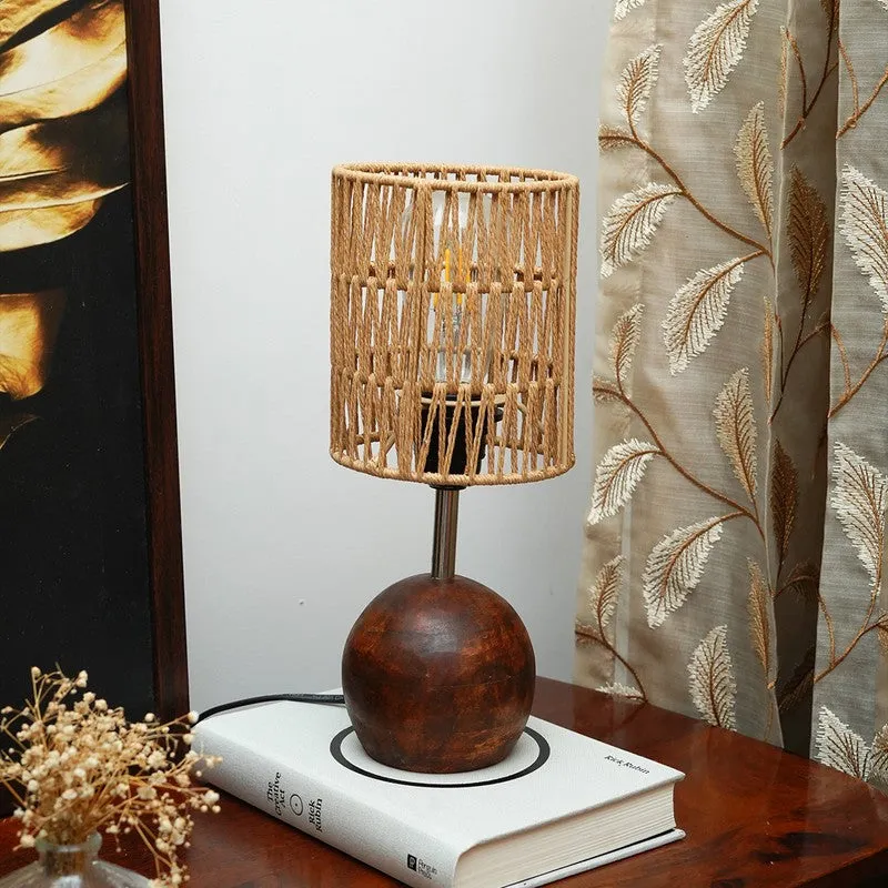 Golden Lumen Cotton Table Lamp - Brown media 3