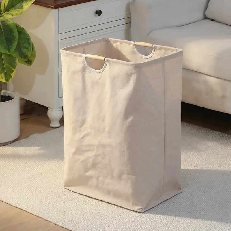 Soft Stack Laundry Basket - Beige\ media 1
