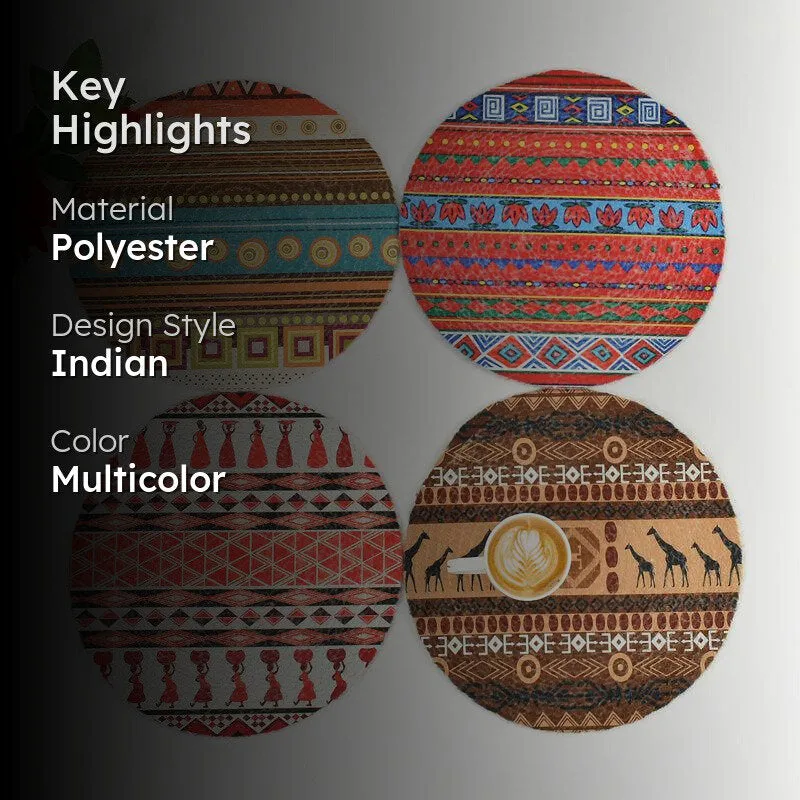 Nirdi Round Placemat - Set Of Four media 2