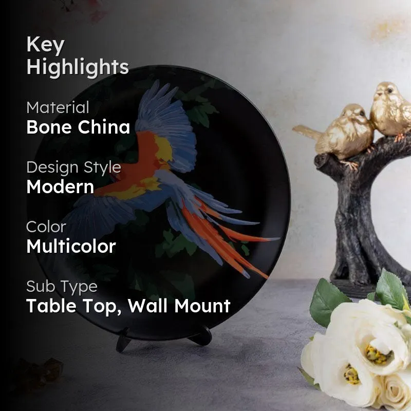 Macaw parrot Decorative Wall Plates media 2