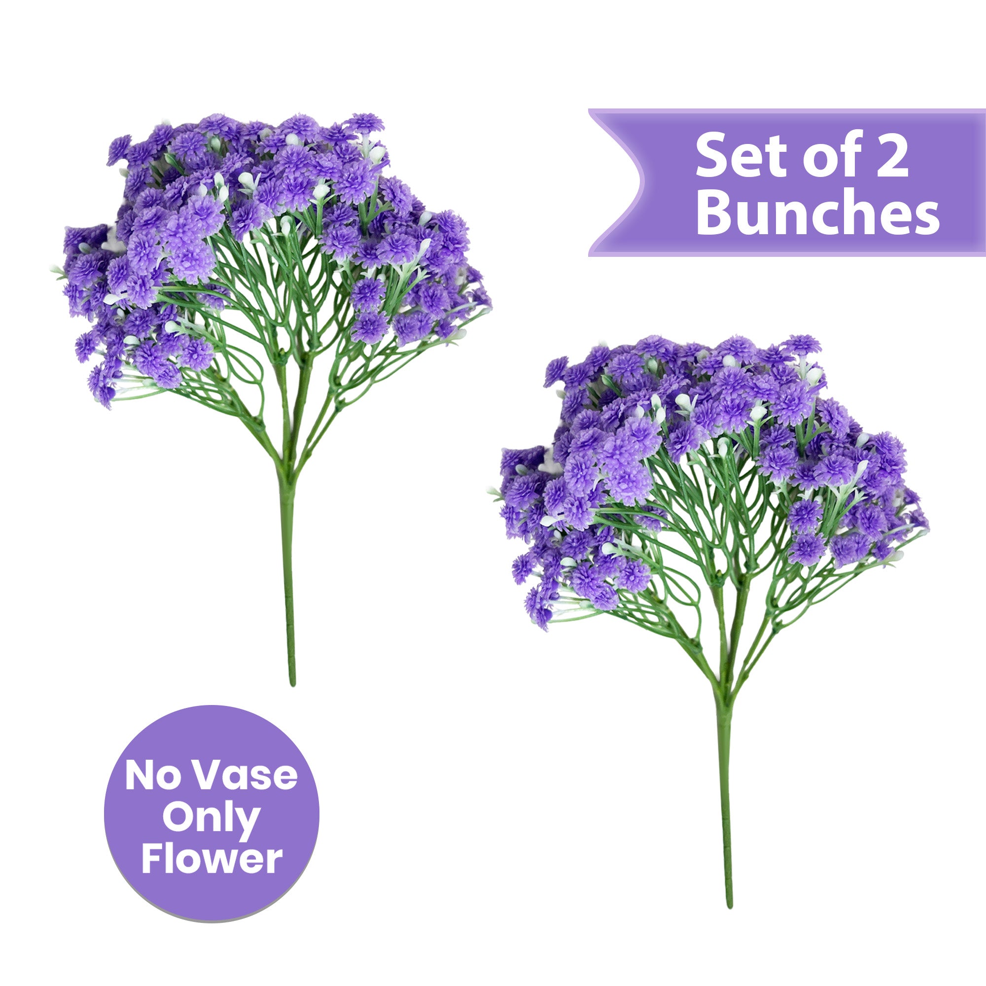 Gypsophila Artificial Flower - Set Of Two media 4