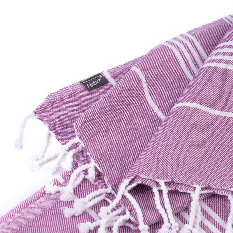 Luxe Linen Bath Towel - Plum media 5