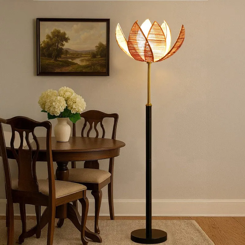 Drift Beam Bamboo Wooden Floor Lamp media 3