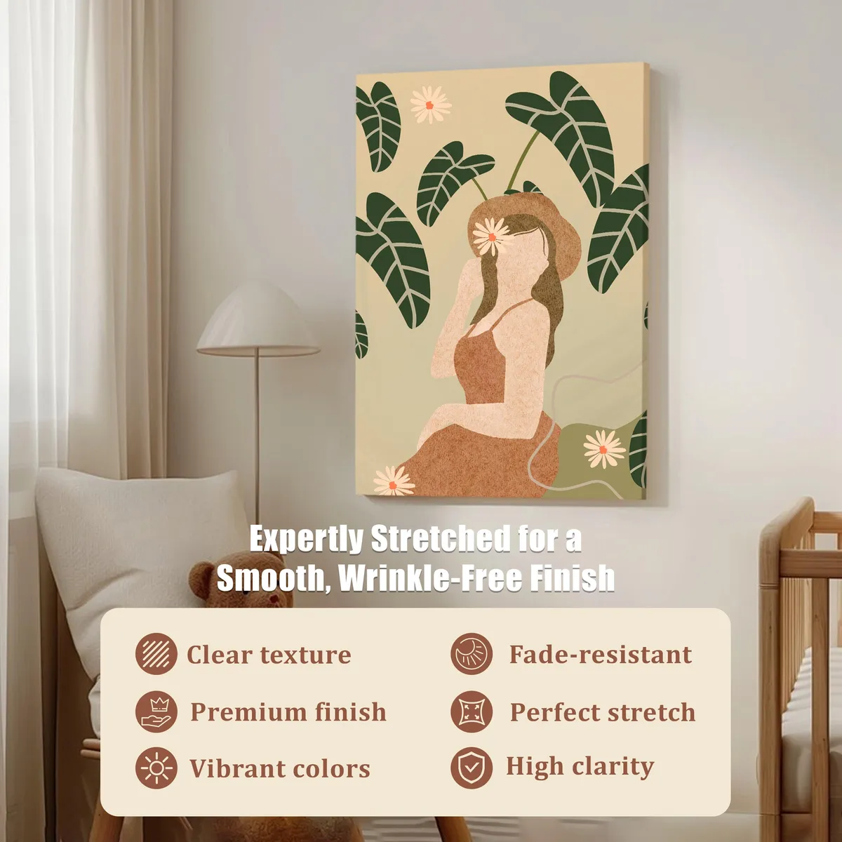 Blushwind Cotton Canvas Wall Painting media 5