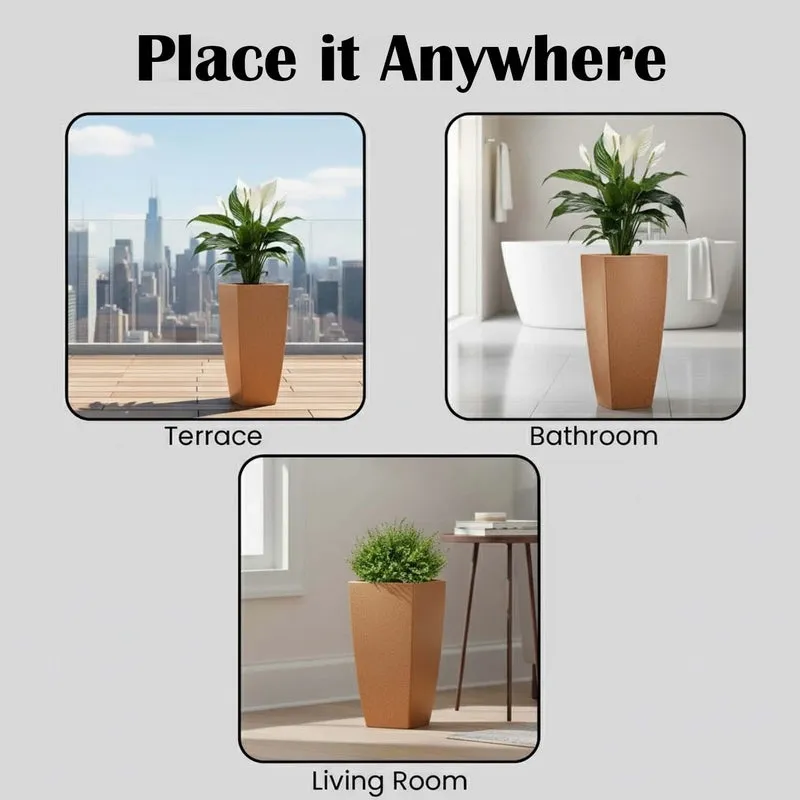 Obsidian Bloom Planter - Brown media 8