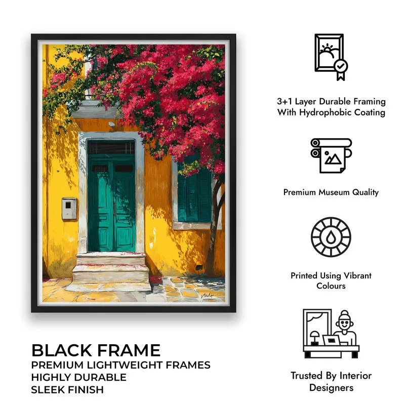 Garden Escape Canvas Wall Painting - Black Frame media 9