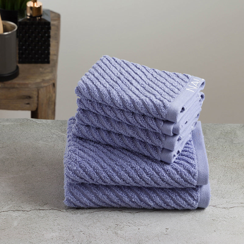 Nautica Riviera Soft Cotton Towel Set (Light Blue) - Set Of Six media 4