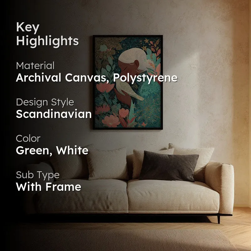 Auradove Canvas Wall Painting - Black Frame media 2