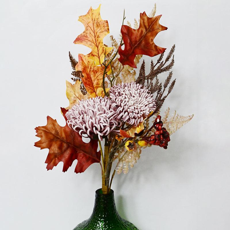 Artificial Dahlia Polyester Flower Bunch media 3