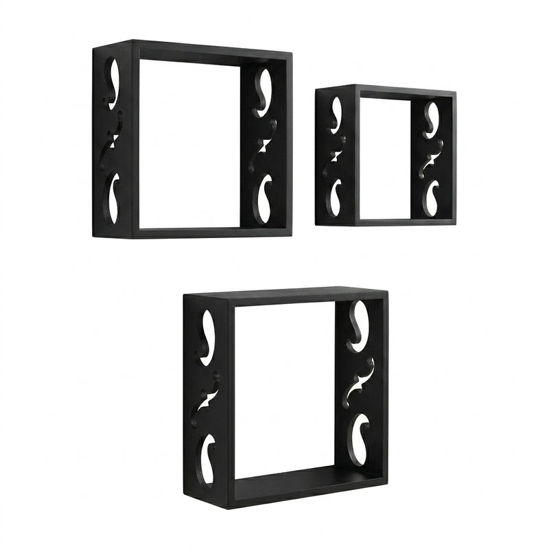 Tenby Floating Wall Shelf (Black) - Set Of Three media 5