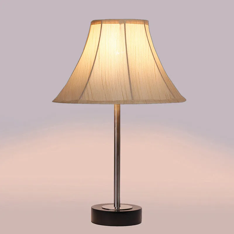 Ceylon Arc Rodin Wooden Table Lamp - OffWhite,Silver,Black media 5
