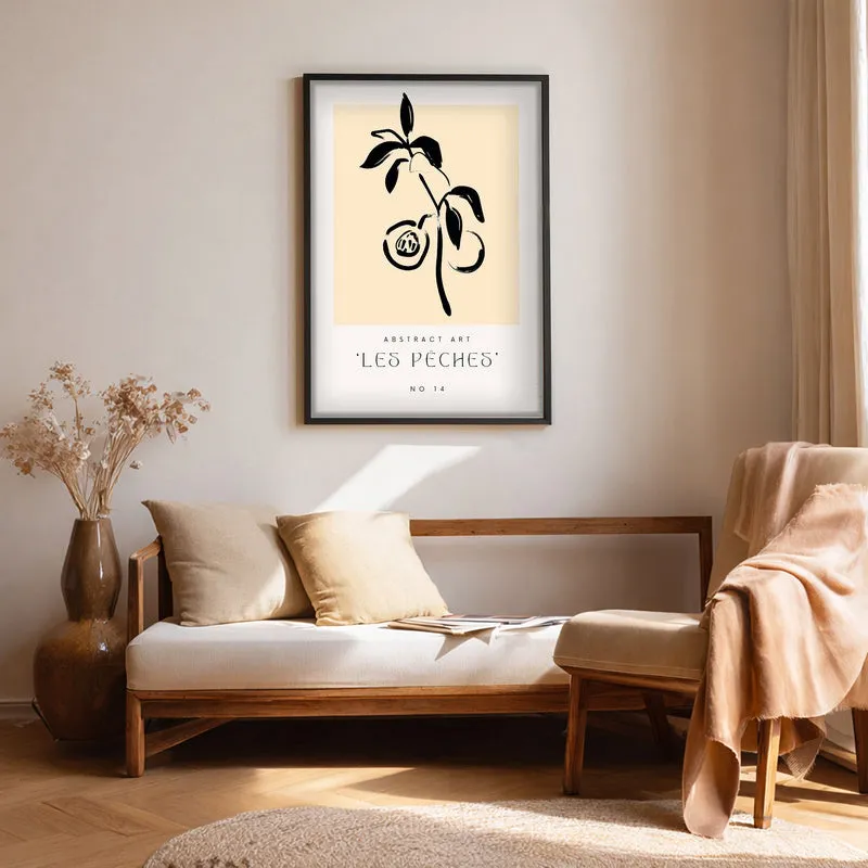 Stonefruit Canvas Wall Painting With Black Frame media 1
