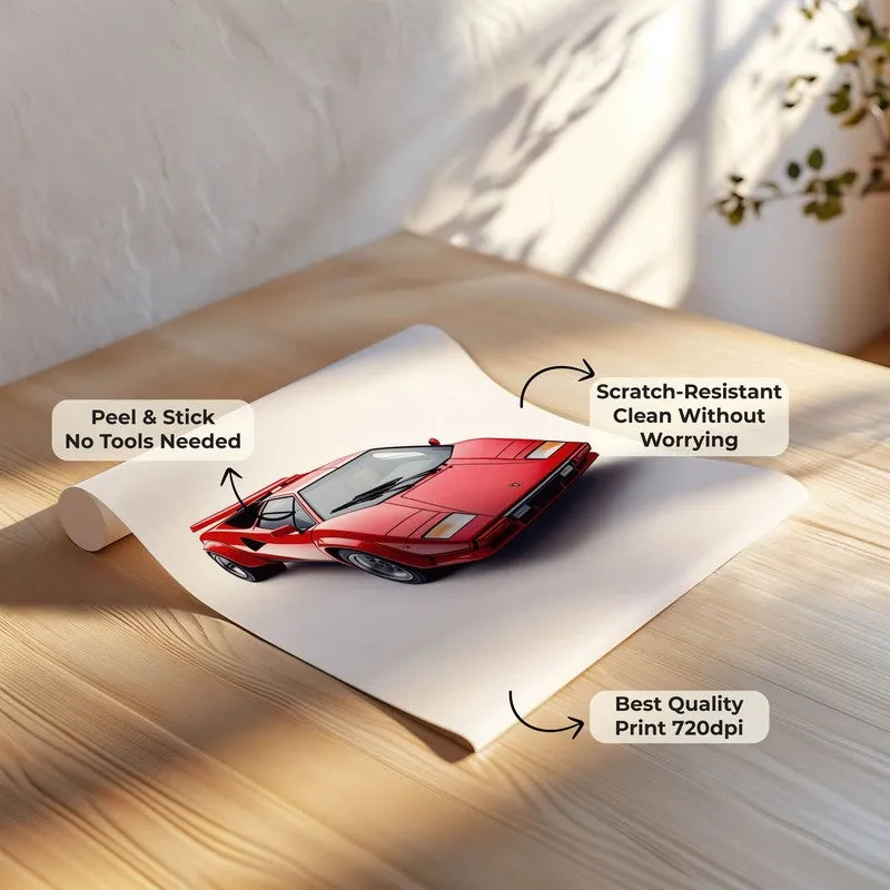 Red Rocket Lamborghini Wall Poster media 7