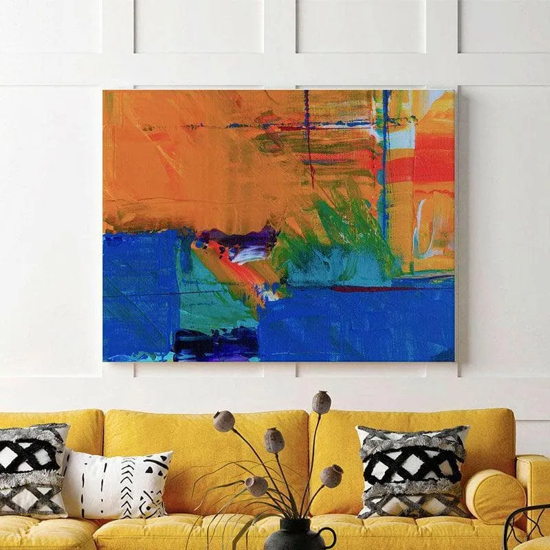 The Color Abstract Canvas Wall Painting - Gallery Wrap media 3