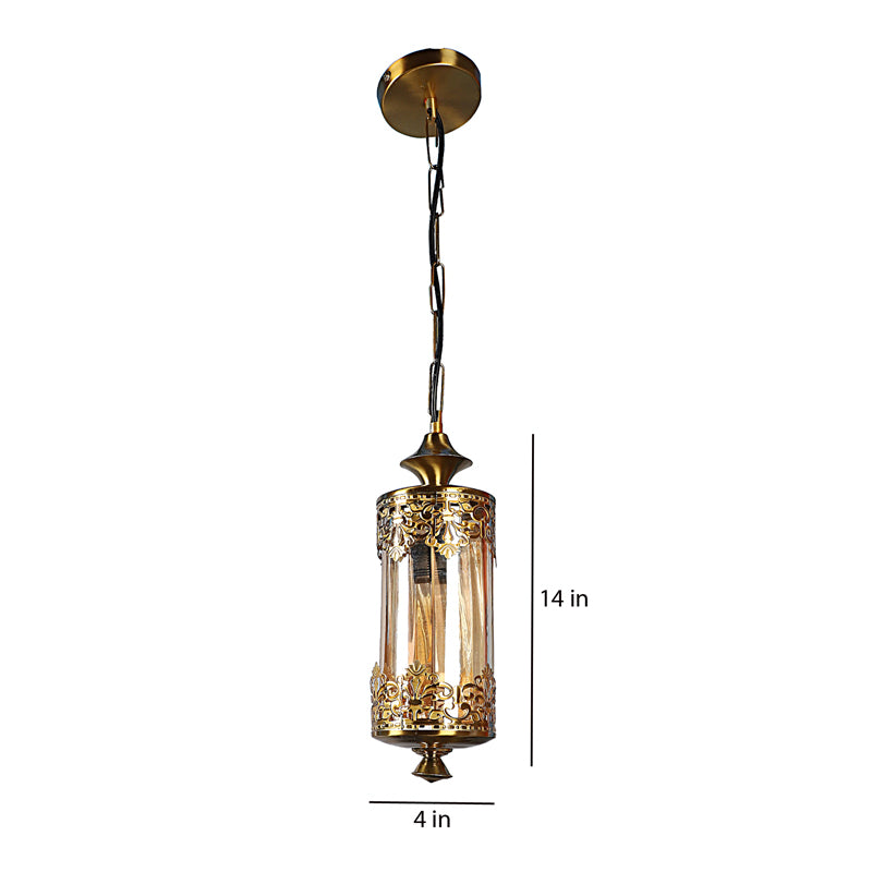 Lanthra Lantern Glass & Iron Ceiling Lamp media 8