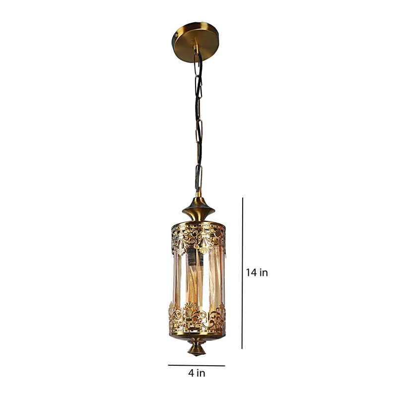 Lanthra Lantern Glass & Iron Ceiling Lamp media 8