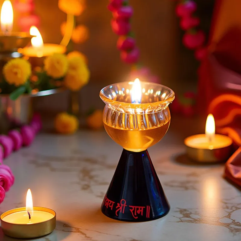 DivyaJyoti Artistic Clay Diya media 1