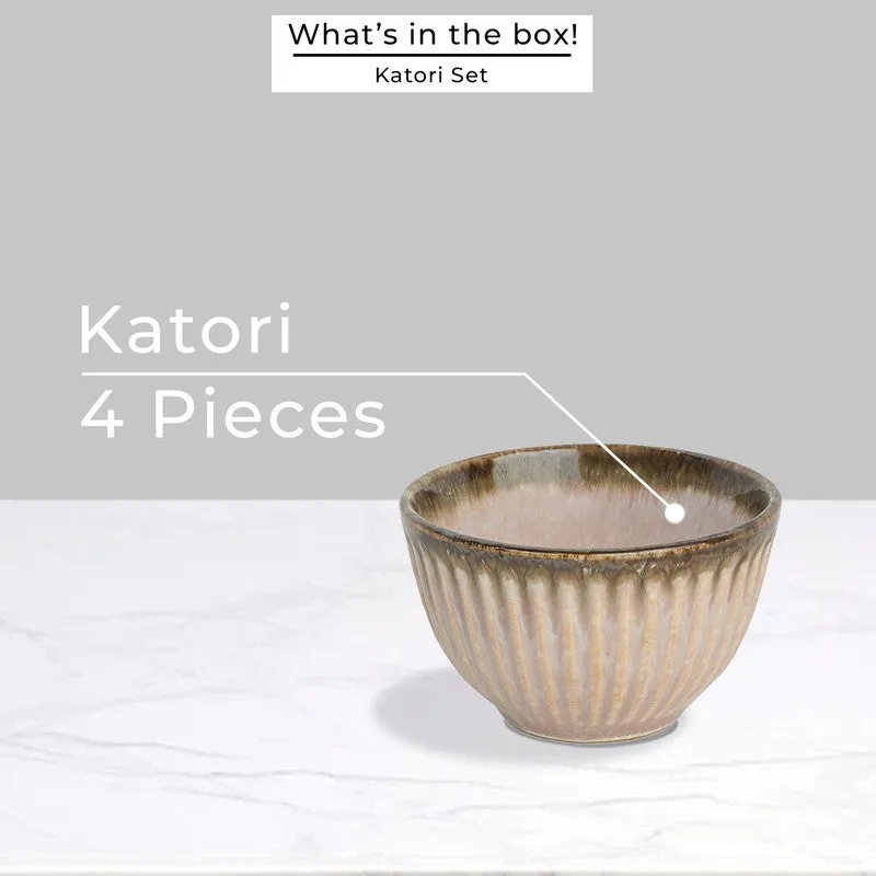Mintora Pink Ceramic Snack Bowls (180 mL) - Set Of Four media 4