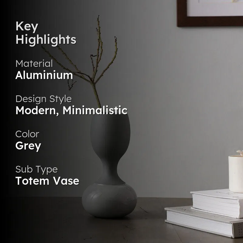 Blaise Enamel Vase - Grey media 2