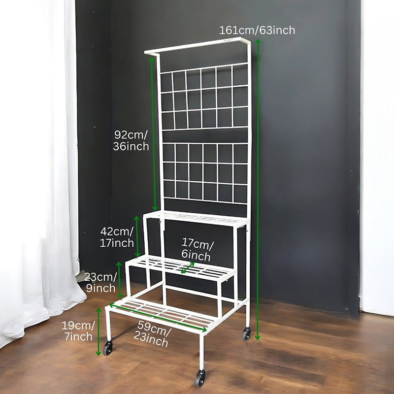 Graziana Tiered Planter Stand - White media 8