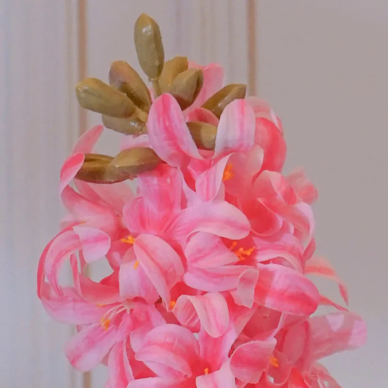 Faux Hyacinth Lily Flower Stick (Pink) - 17 CM media 3
