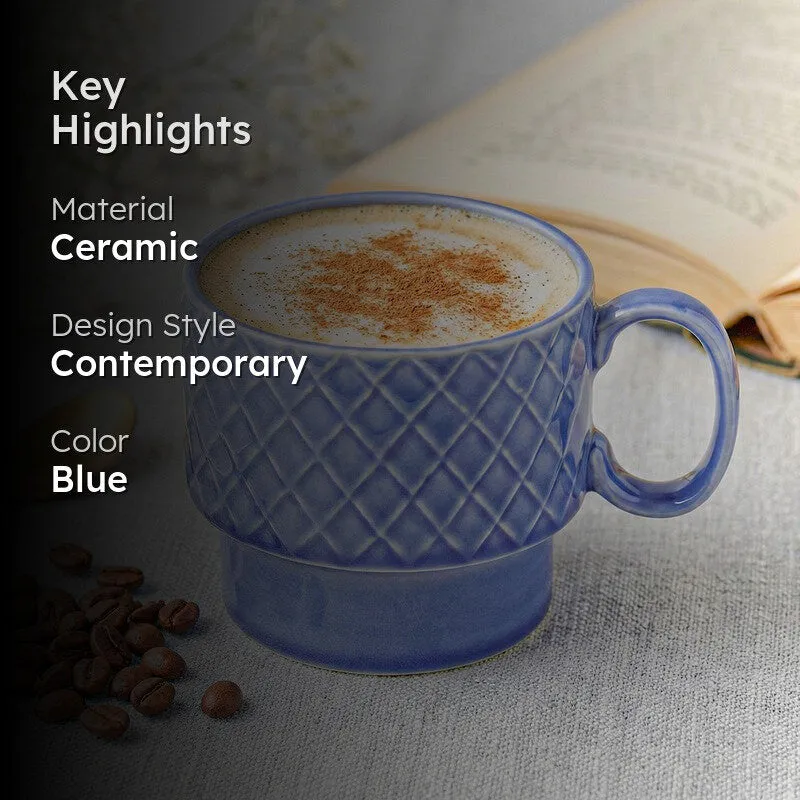 Fjord Ceramic Coffee Mug (500 mL) - Mist Blue media 2