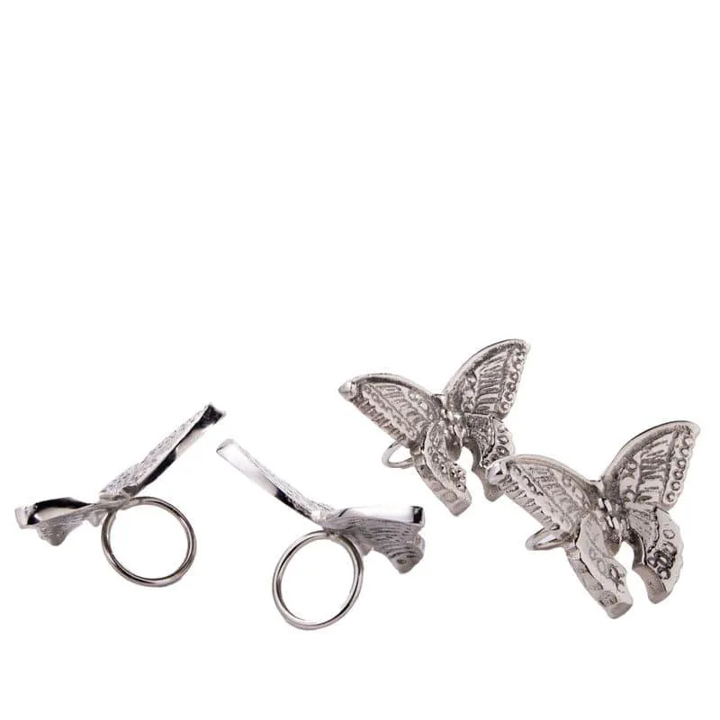 Butterfly Clutch Napkin Ring - Set Of Four media 5