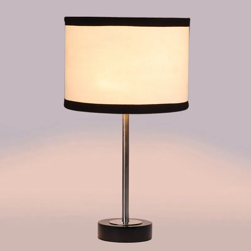 Cotin I Stripe Rodin Wooden Table Lamp - White,Silver,Black media 5