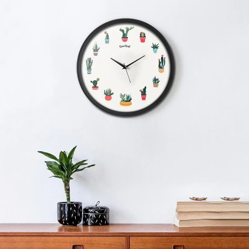 Succulents Overall Wall Clock media 1