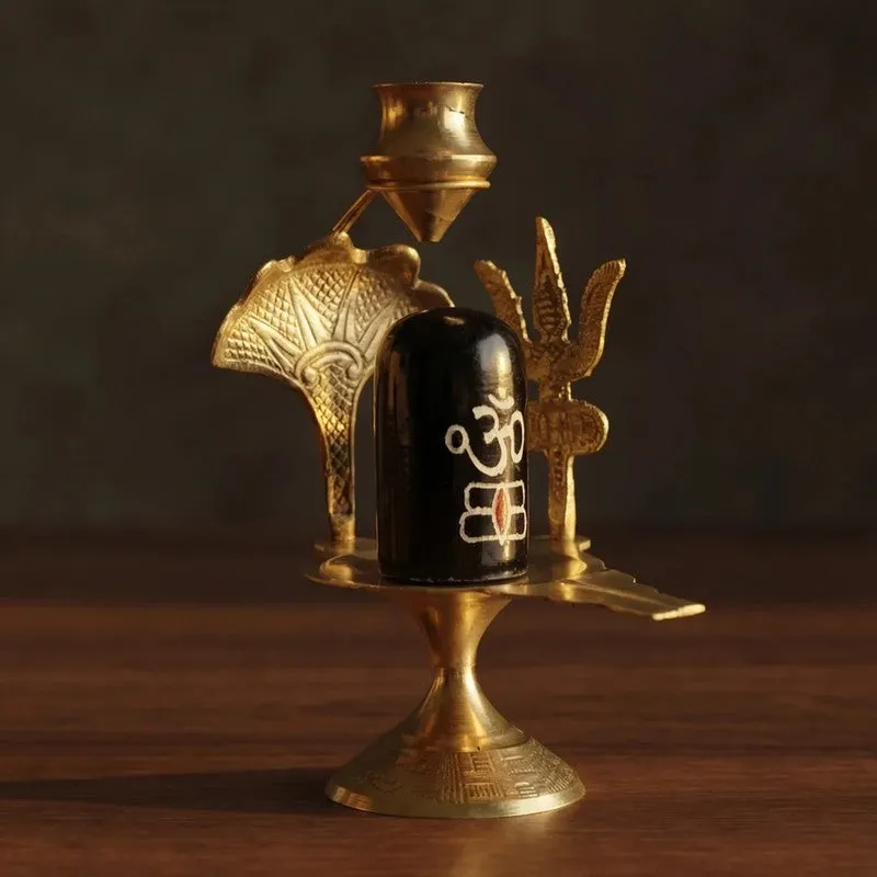 Mahadev Blessings Brass Idol media 3