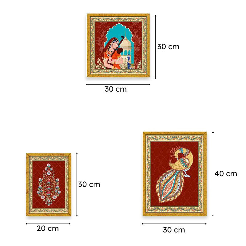 Raasika Heritage Wall Art - Set Of Seven media 9